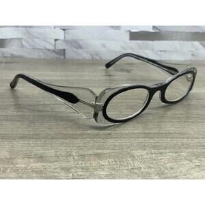 FROST Eyeglasses “CAN CAN” Germany Black/Translucent Split Frames -Hard To Find